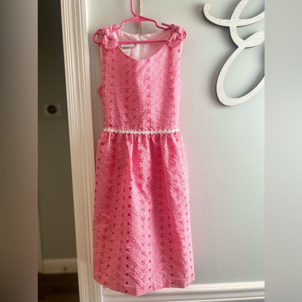 B By Bonnie Jean Pink and White Sleeveless Dress